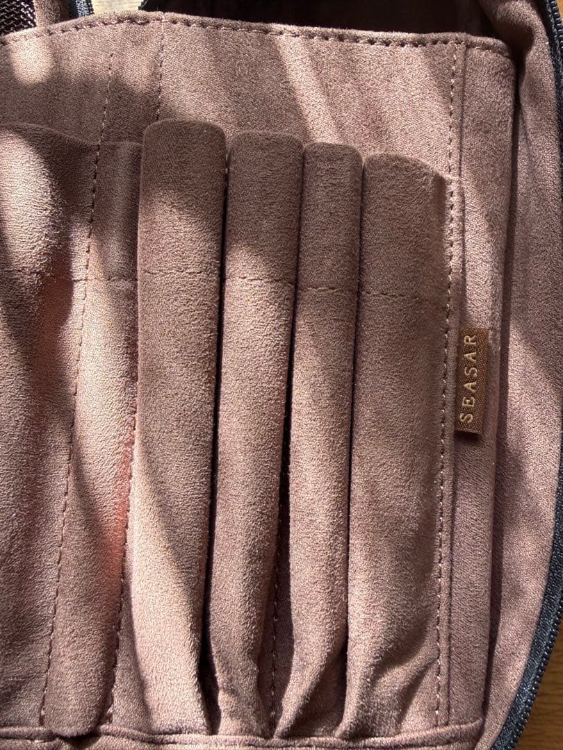 SEASAR OctFoldペンケース エンボスレザー ブラック【しーさー】