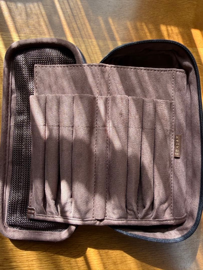 SEASAR OctFoldペンケース エンボスレザー ブラック【しーさー】