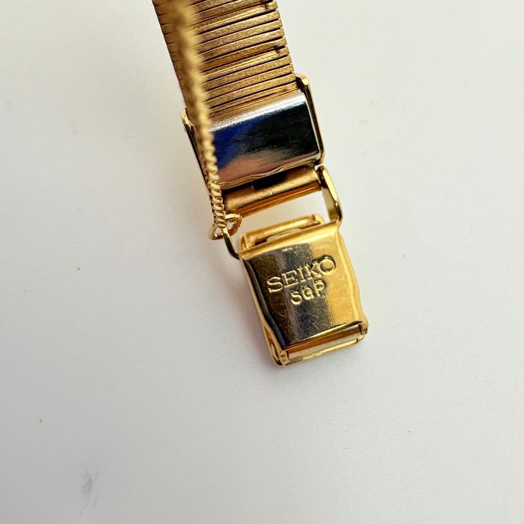 ★美品★ 新品電池 SEIKO セイコー ゴールド オクタゴン 腕時計 ドレス