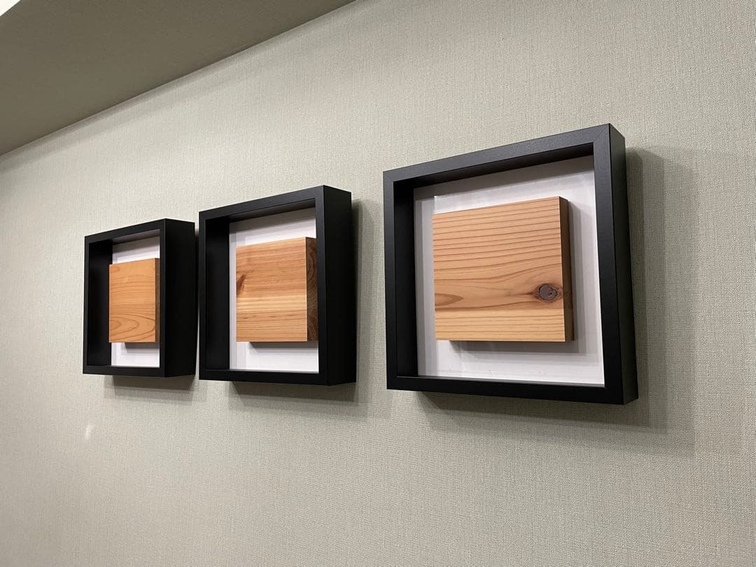 【3点セット】ウッド アートフレーム 北欧 ジャパンディ ホテルライク