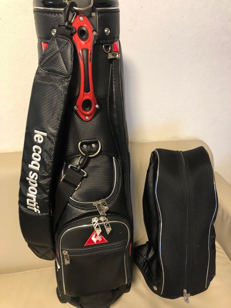 【ゆい】廃盤希少品　ルコックスポルティフ　キャディバッグ　ゴルフバッグ