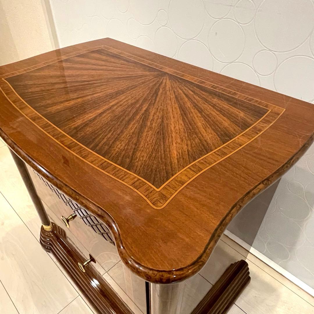 【美品】イタリア製 サルタレッリ 象嵌 サイドチェスト 高級インテリア 収納