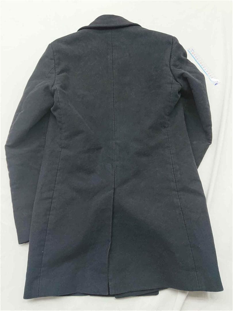 ★ヘルムート ラング ピーコート ダブルブレスト ブラック系 メンズ