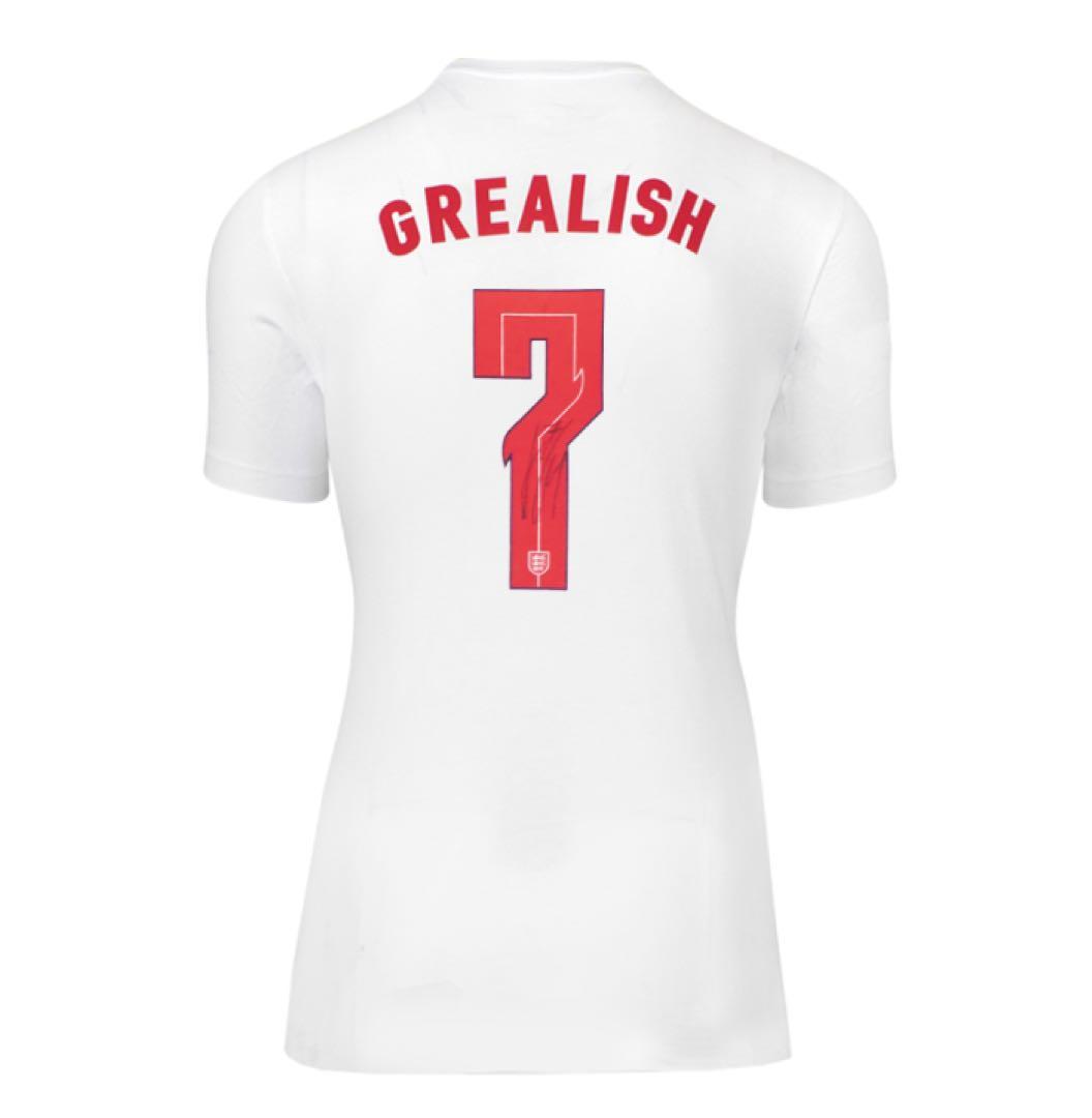 （最終値下げ）グリーリッシュ 直筆サイン入り イングランド代表 Tシャツ