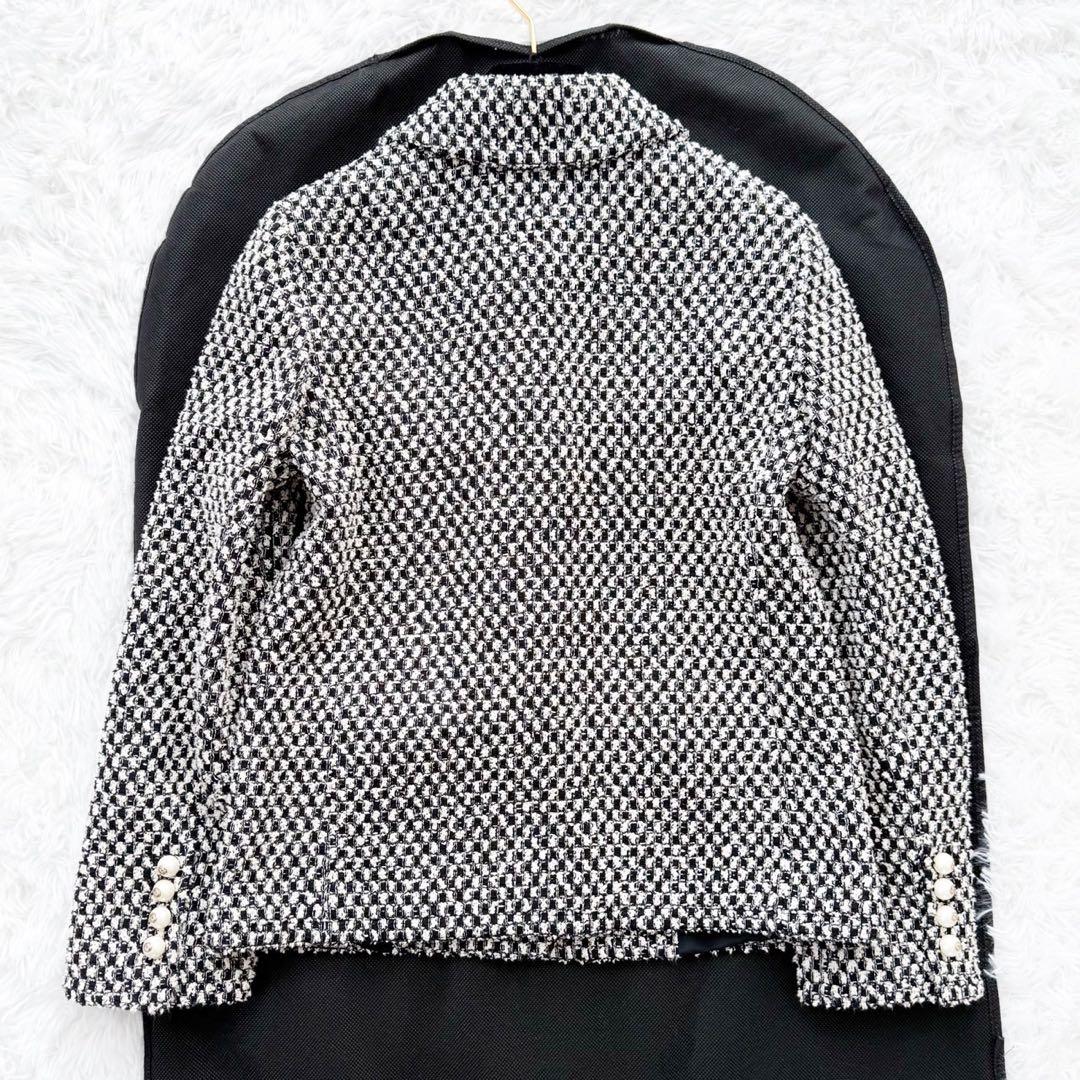 GUCCI ツイードジャケット リボン シェリーライン GGパールボタン 40