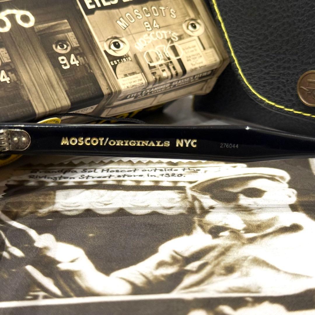 【極美品】正規品 モスコット レムトッシュ 46 ブラック 新品調光グレーレンズ