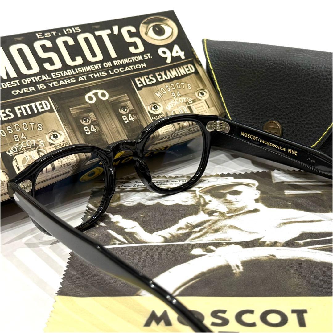 【極美品】正規品 モスコット レムトッシュ 46 ブラック 新品調光グレーレンズ