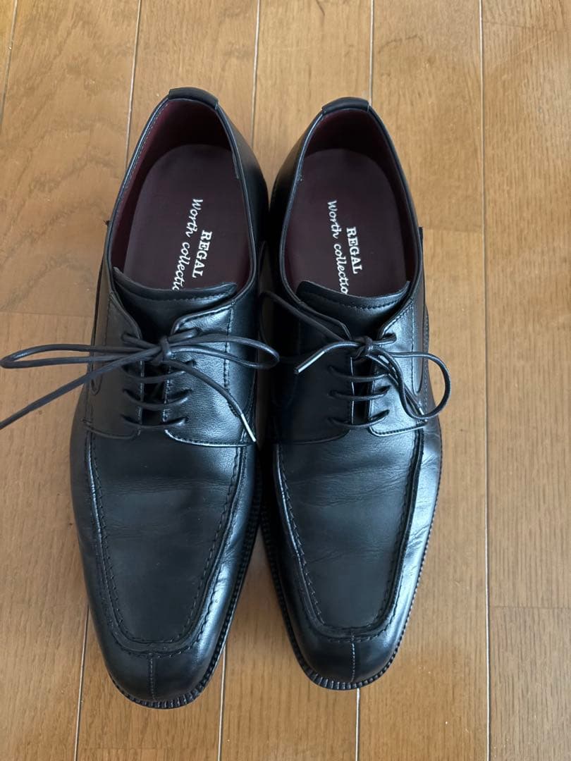 REGAL Worth Collection ブラックレザー ドレスシューズ