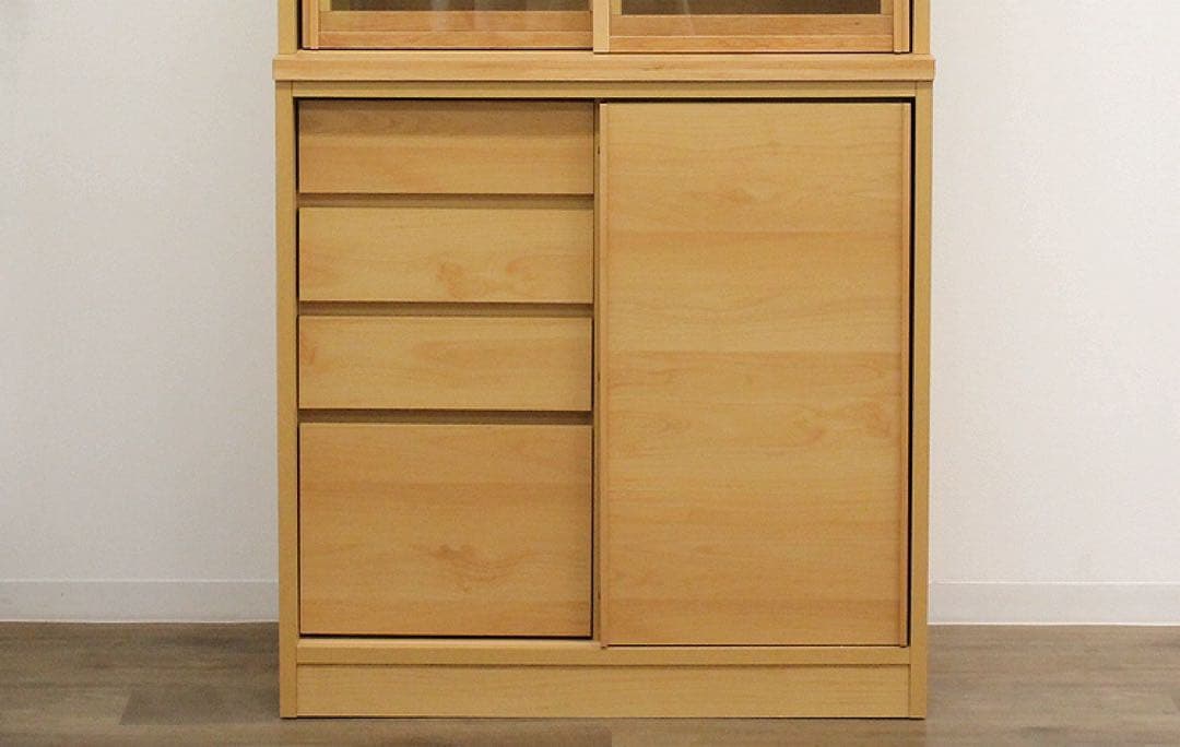 アウトレット★食器棚 カップボード 北欧風 フリーボード キャビネット 幅80