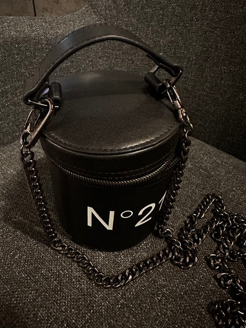 N°21 ブラック ドラムバッグ