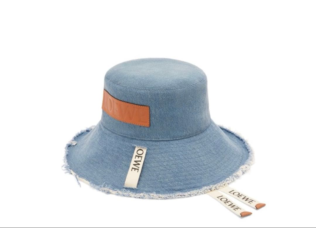 LOEWE フリンジエッジ バケットハット デニム