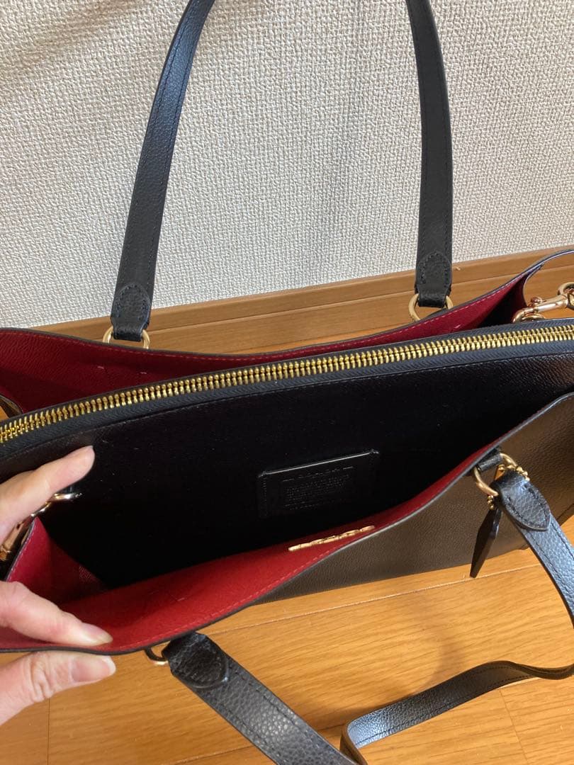 【COACH（コーチ）】トート ビジネスバッグ　黒　A4対応