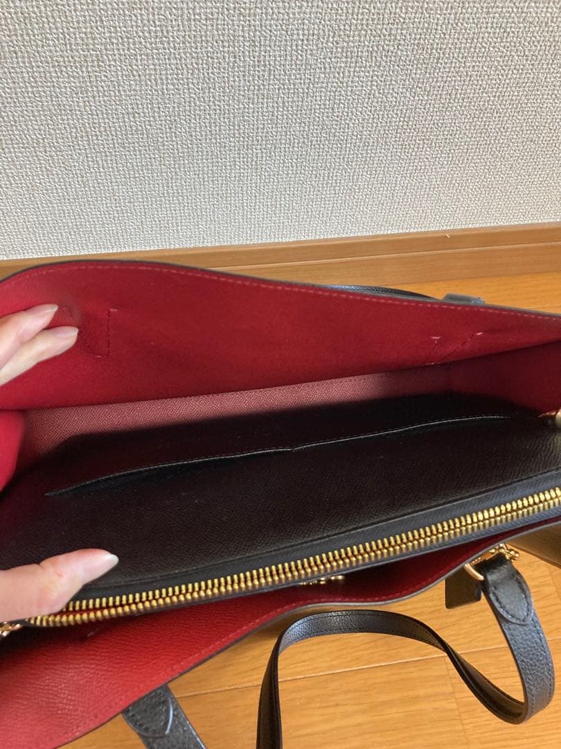 【COACH（コーチ）】トート ビジネスバッグ　黒　A4対応