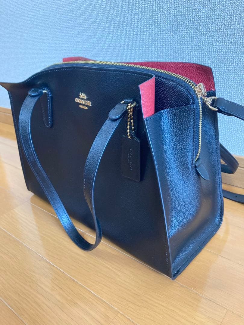 【COACH（コーチ）】トート ビジネスバッグ　黒　A4対応