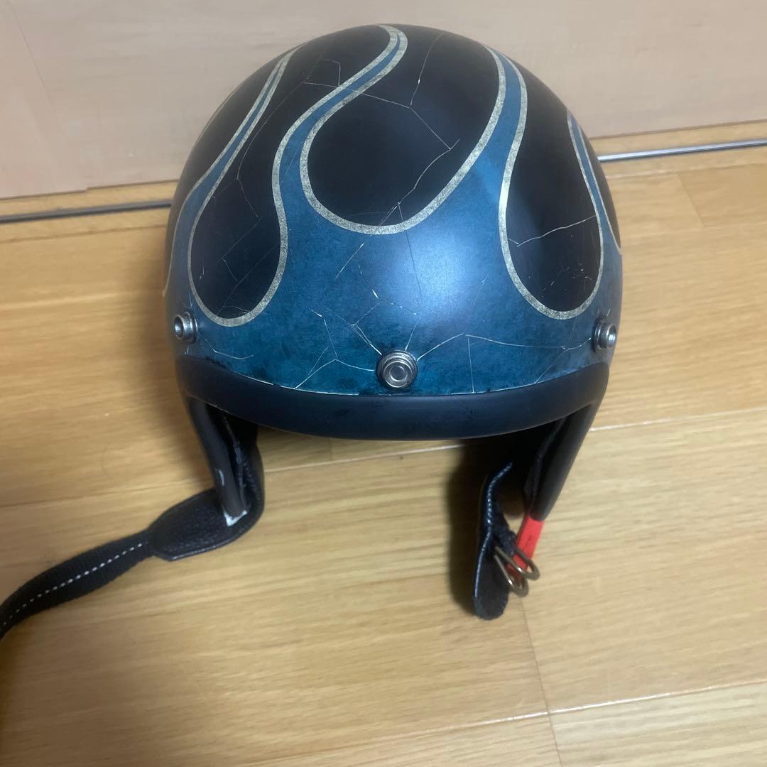 tt&co 500-tx ジェットヘルメット　カスタム　オーシャンビートル