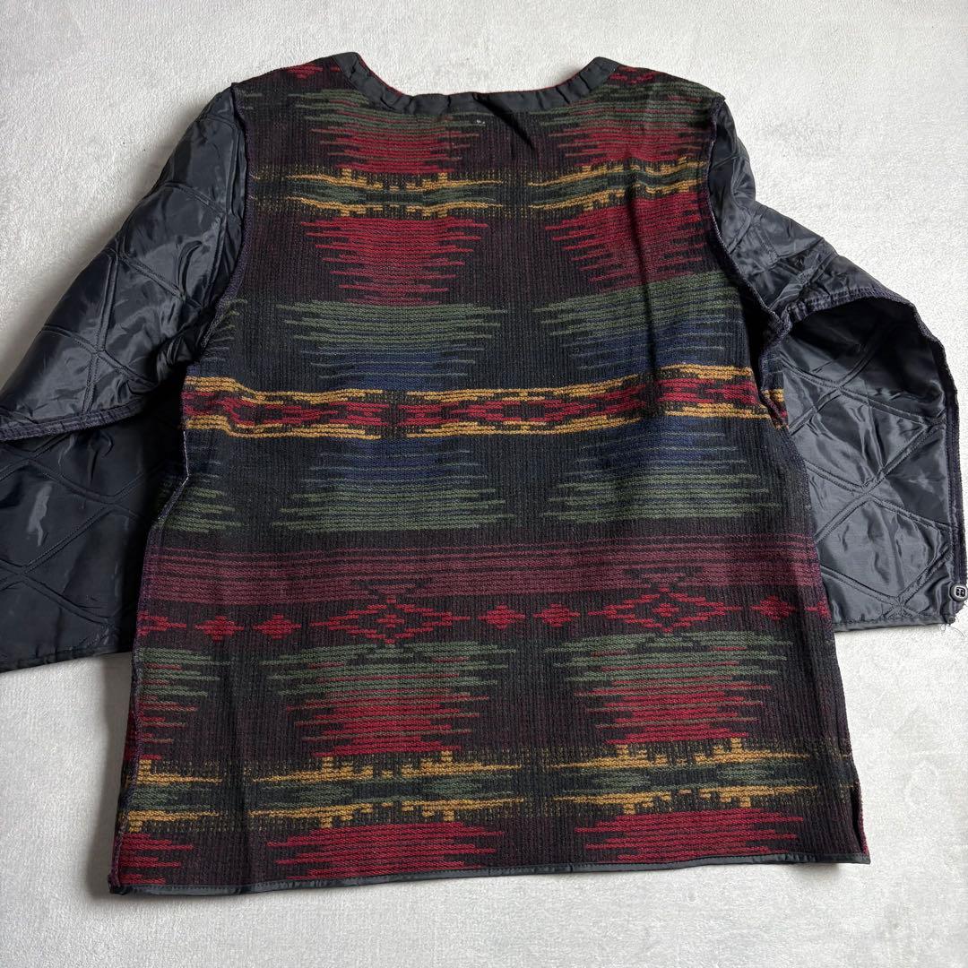 90s USA製 ウールリッチ　ハンティングジャケット　ライナー付き　レザー襟