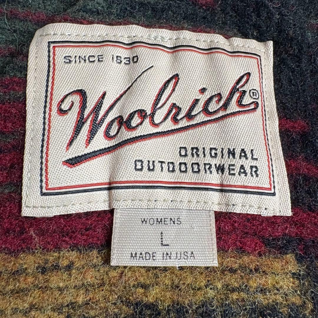 90s USA製 ウールリッチ　ハンティングジャケット　ライナー付き　レザー襟