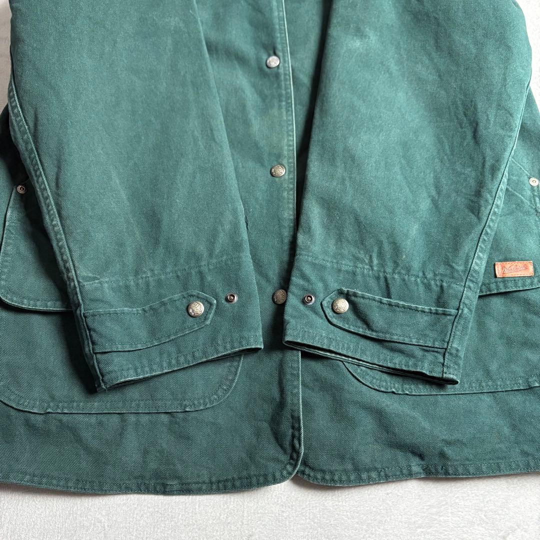 90s USA製 ウールリッチ　ハンティングジャケット　ライナー付き　レザー襟