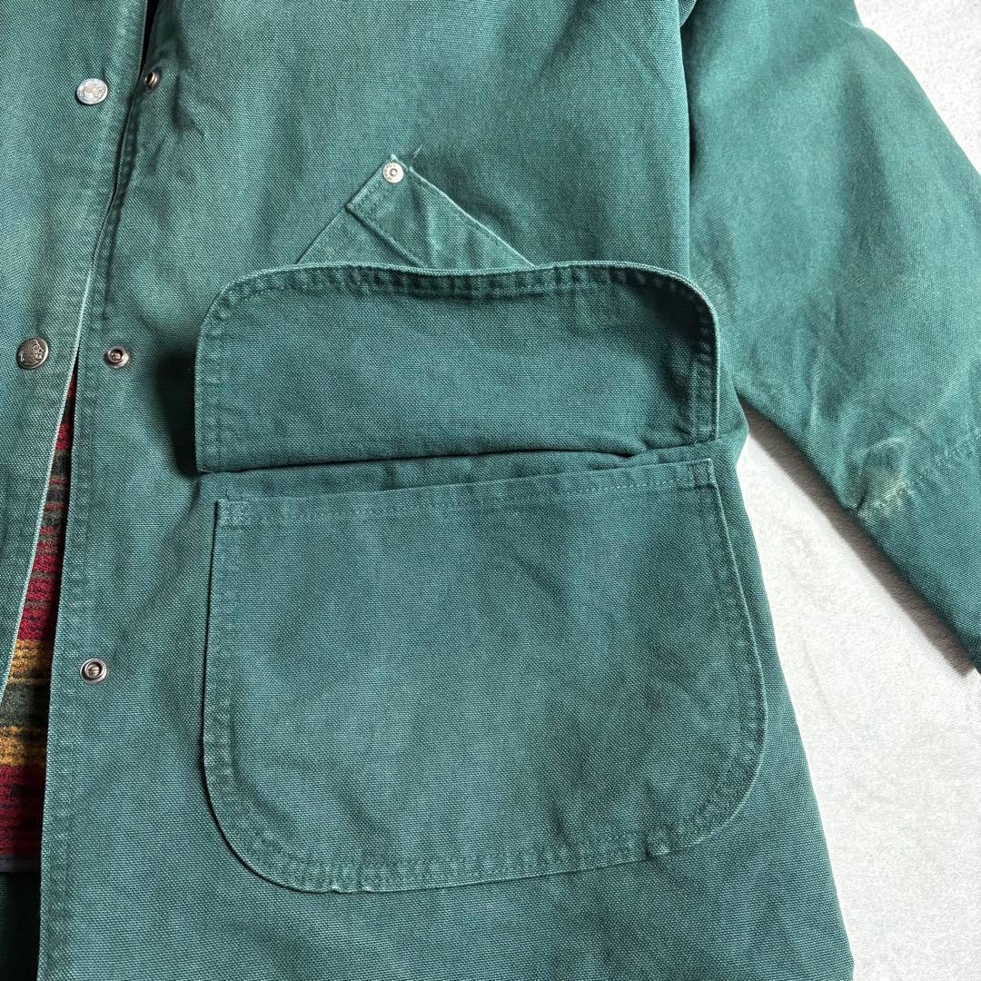 90s USA製 ウールリッチ　ハンティングジャケット　ライナー付き　レザー襟