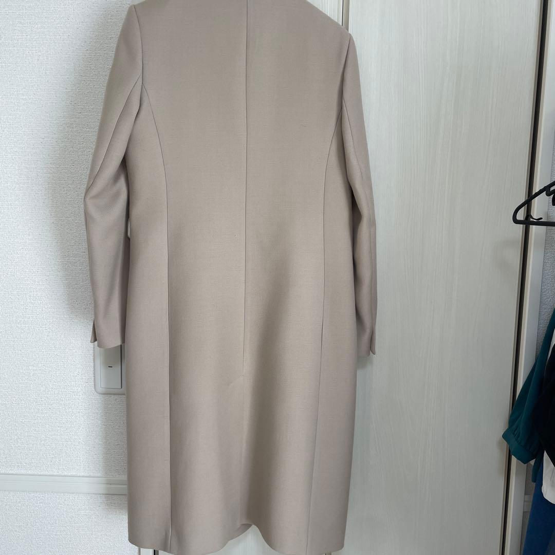 sandro ベージュ ダブルブレスト コート