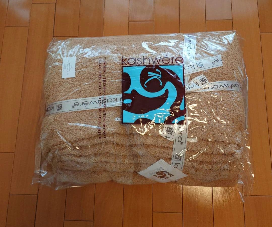 新品 kashwere カシウエア ブランケット キャメル