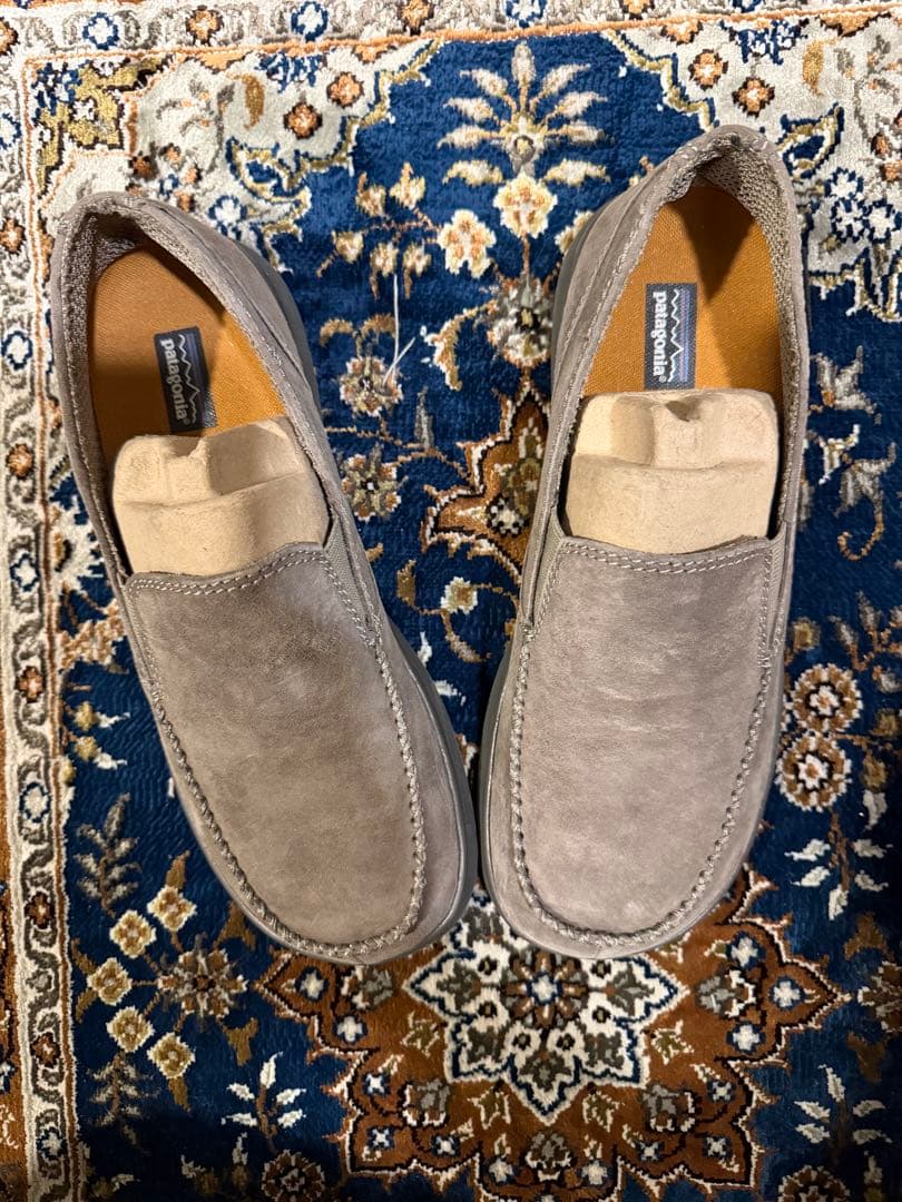 patagonia グレージュ ローファー パタゴニア アウトドア シューズ 靴