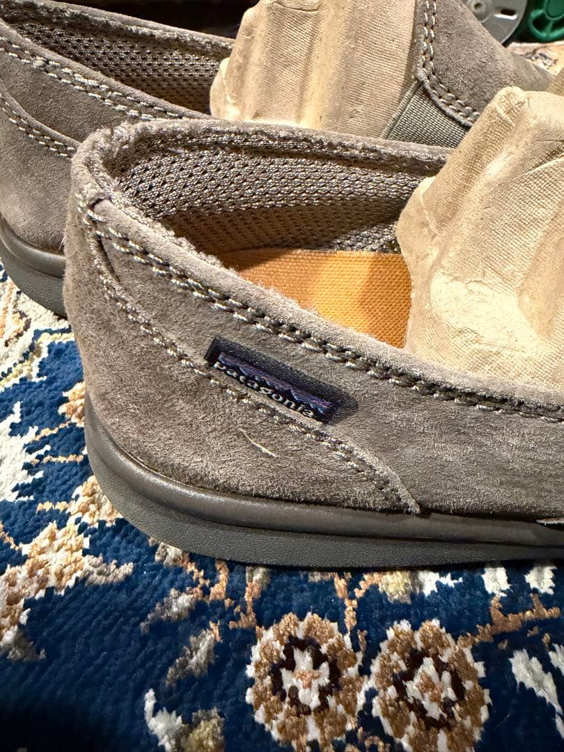 patagonia グレージュ ローファー パタゴニア アウトドア シューズ 靴