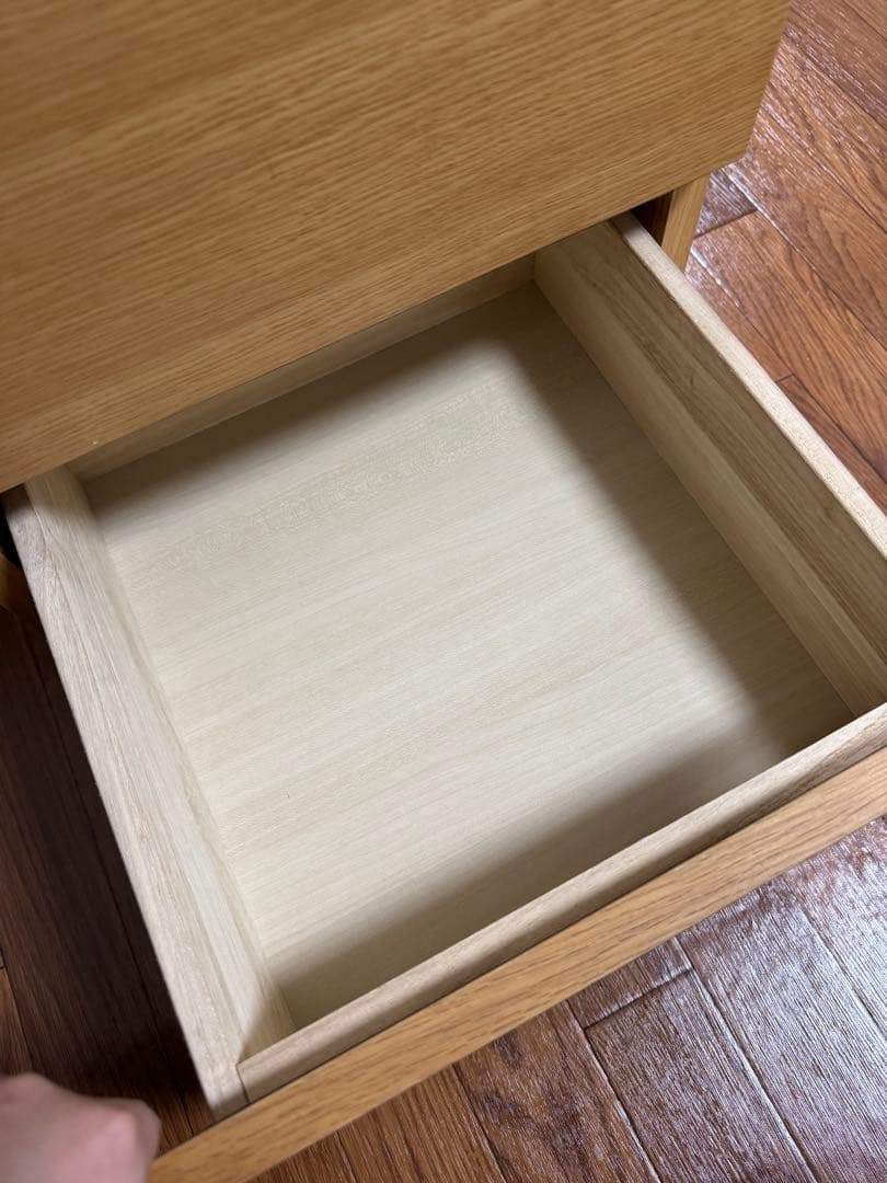 廃盤　無印良品　MUJI　チェスト　 オーク材　木製　4段　引き出し収納　北欧