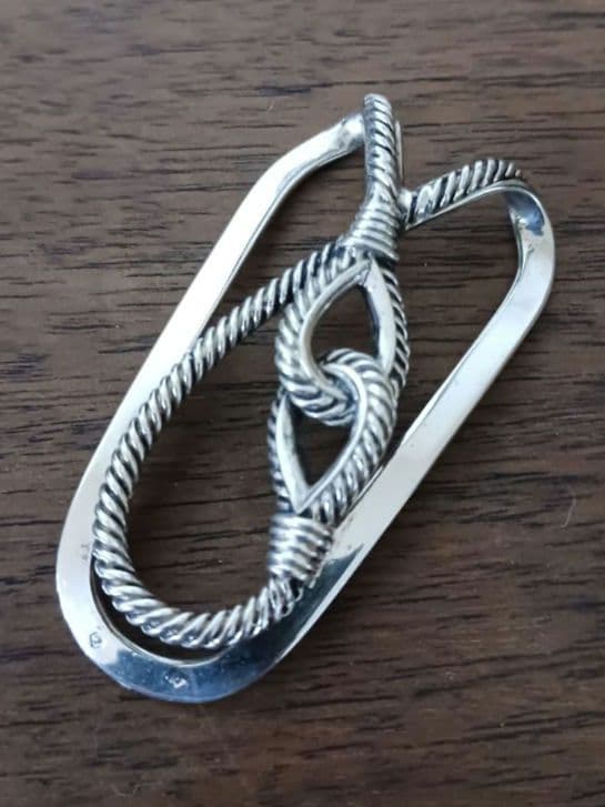 HERMES　シルバー 925 ヴィンテージ　マネークリップ 　エルメス