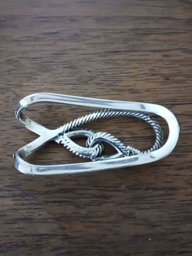 HERMES　シルバー 925 ヴィンテージ　マネークリップ 　エルメス