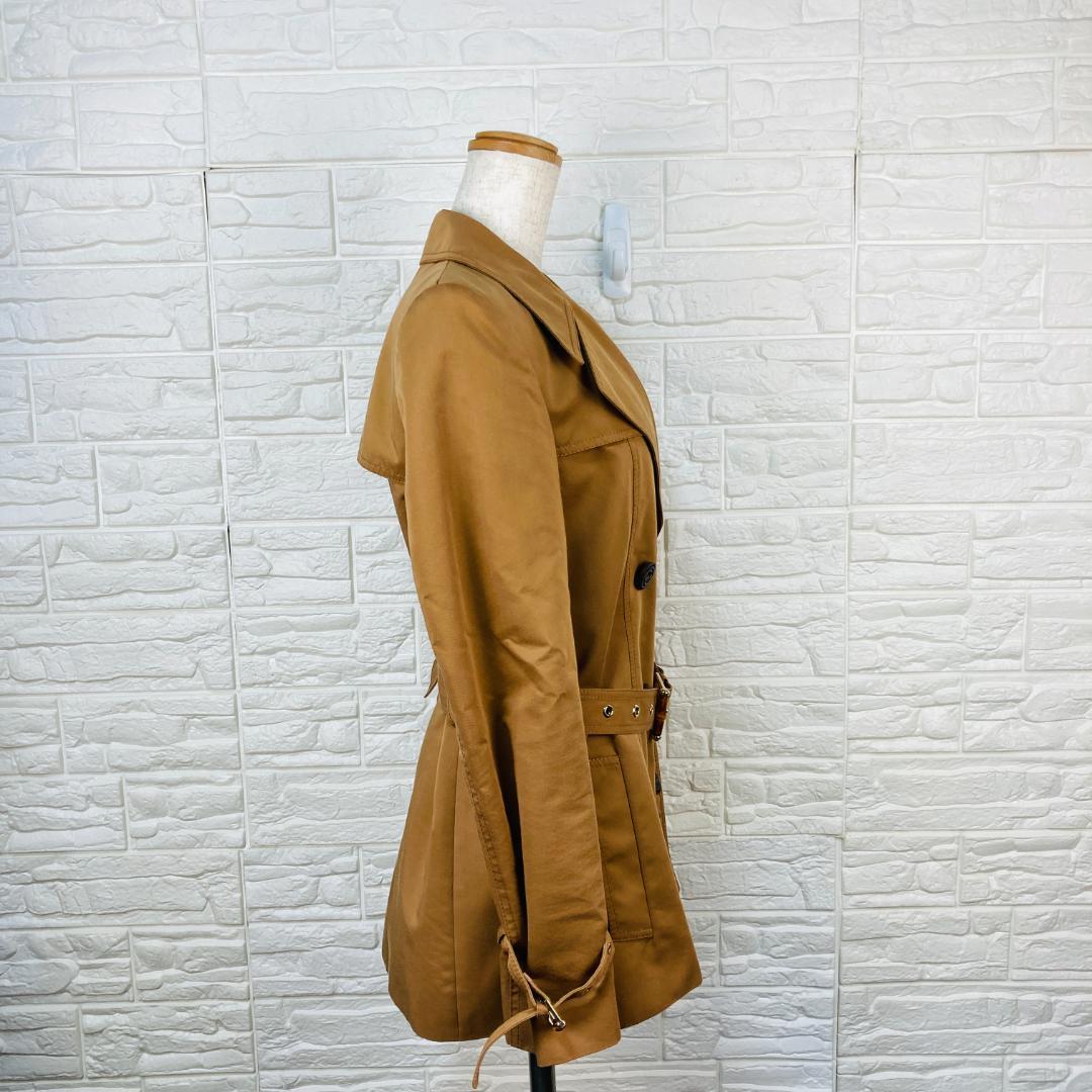 GUCCI　トレンチコート　ショート丈　グッチ　ベージュ　40サイズ　【A91】