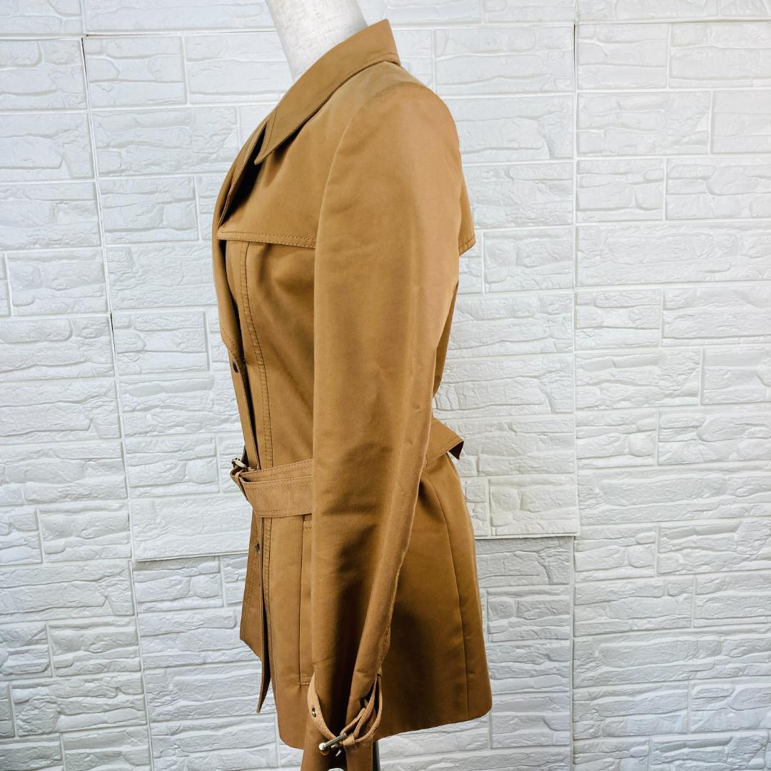 GUCCI　トレンチコート　ショート丈　グッチ　ベージュ　40サイズ　【A91】