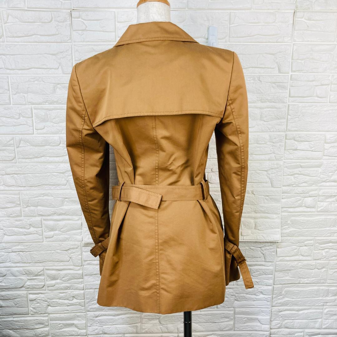 GUCCI　トレンチコート　ショート丈　グッチ　ベージュ　40サイズ　【A91】