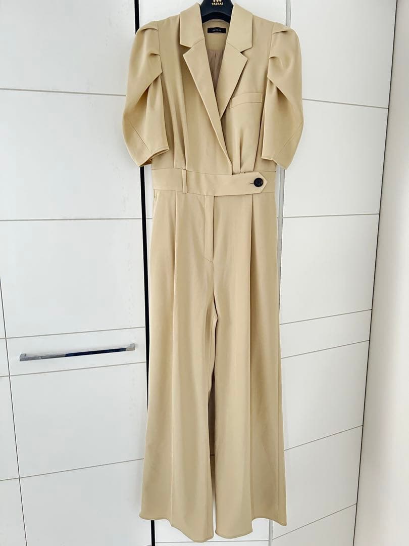 美品⭐︎anuansタックスリーブオーバーオール