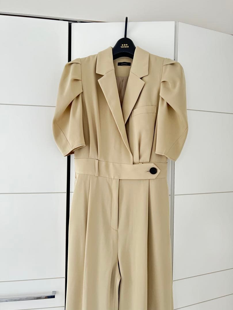 美品⭐︎anuansタックスリーブオーバーオール