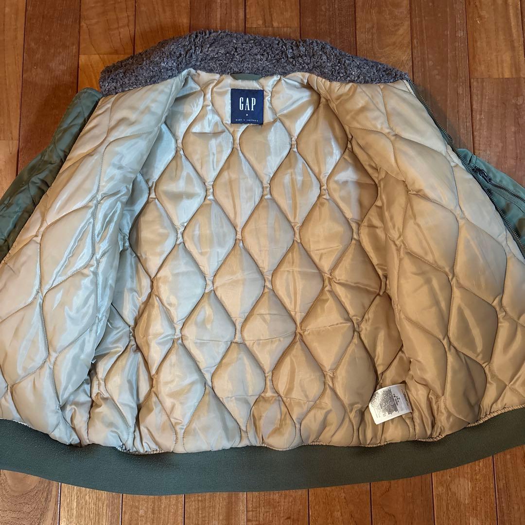 00s OLDGAP B-15 フライトジャケット M 襟ボア 中綿キルティング