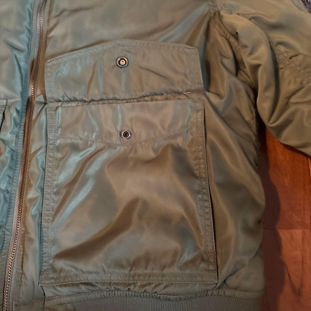00s OLDGAP B-15 フライトジャケット M 襟ボア 中綿キルティング