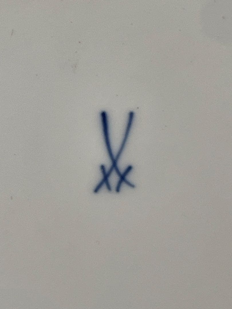 マイセン　飾り皿　フラワーブーケ　花柄金縁プレート