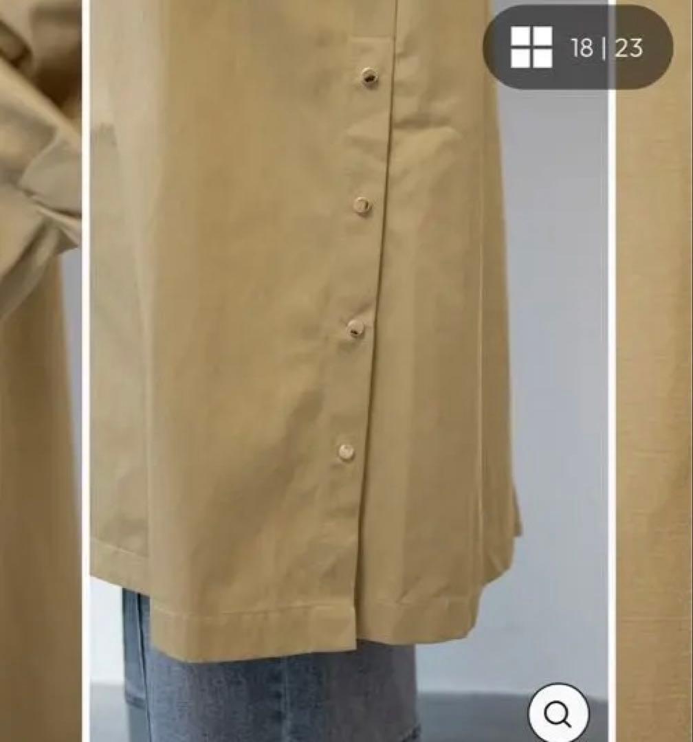 PLUS OTOHA バックラッフルデザインロングブルゾン