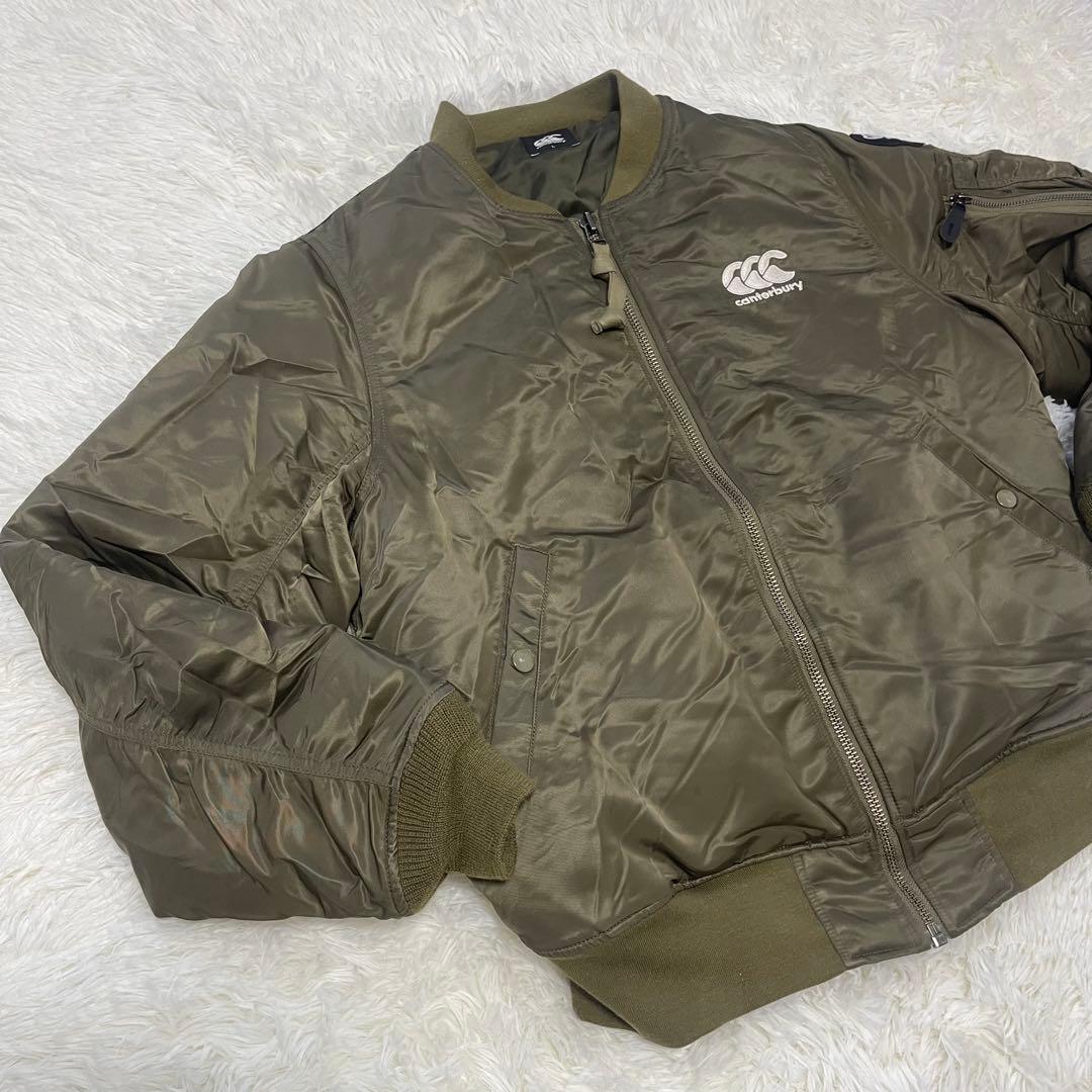 美品 Canterbury カンタベリー MA-1 フライトジャケット ブルゾン