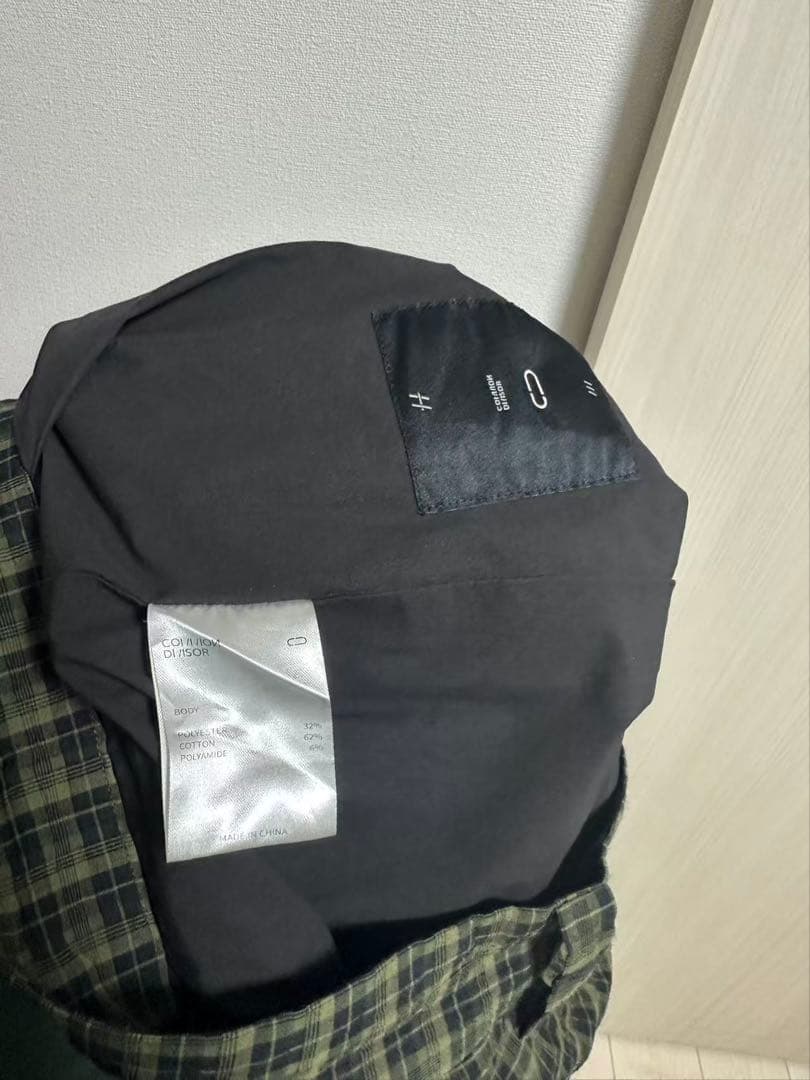 COMMON DIVISOR“BLAST”テクスチャーチェック クロップドパンツ