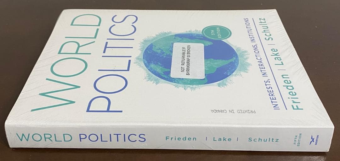 【洋書】WORLD POLITICS 5th Edition
