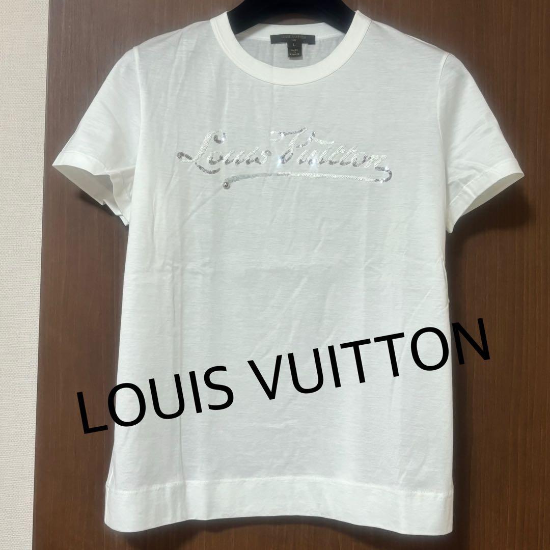 ルイヴィトン　カットソー Tシャツ　スパンコールLOUIS VUITTONロゴ