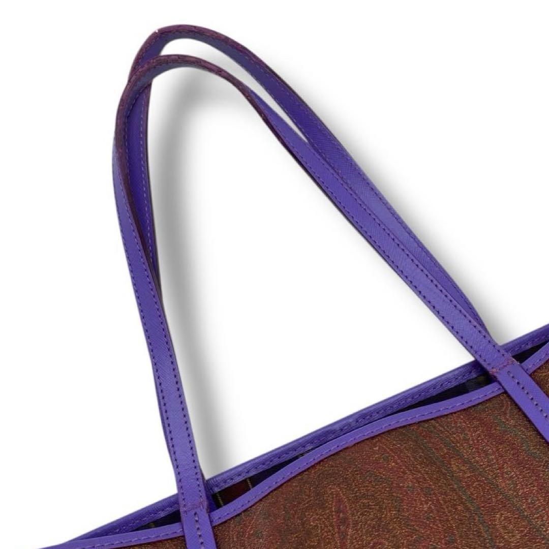 良品 ETRO エトロ ペガサス ペイズリー トートバッグ バッグ A4 ロゴ