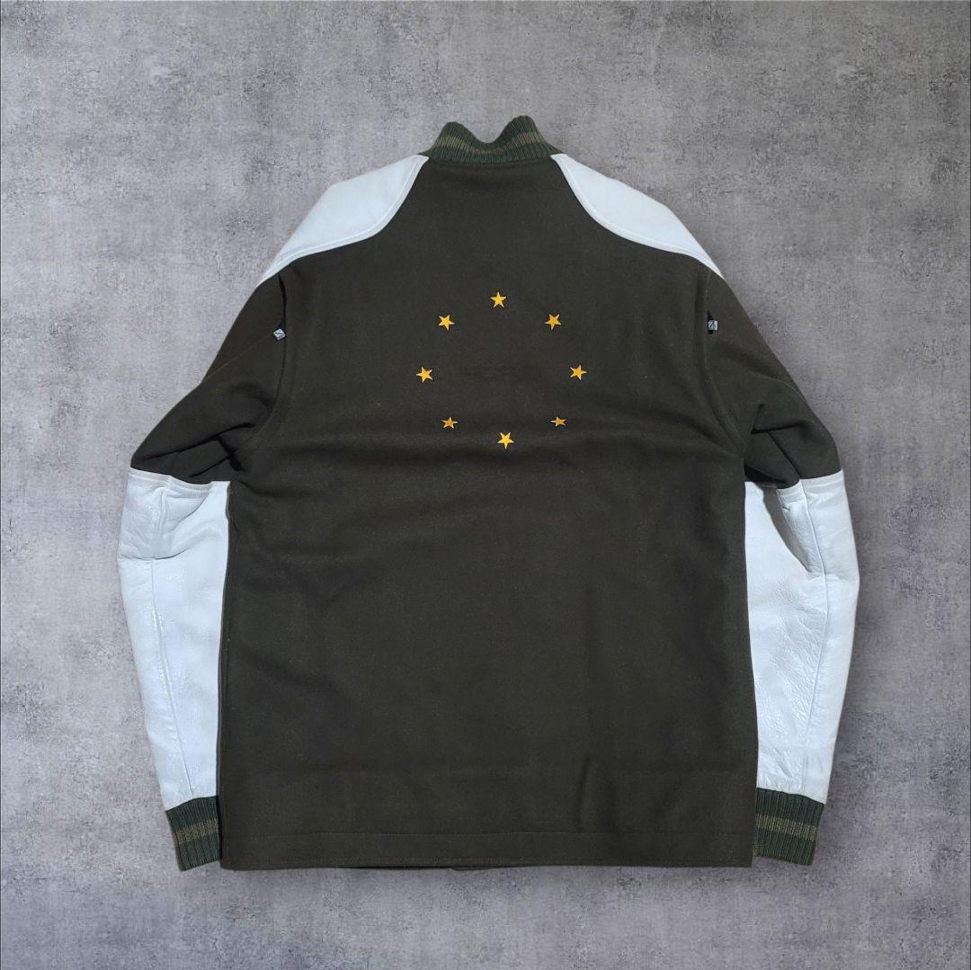 初期 F.C.R.B × NIKE スタジアムジャケット カーキ レザー M