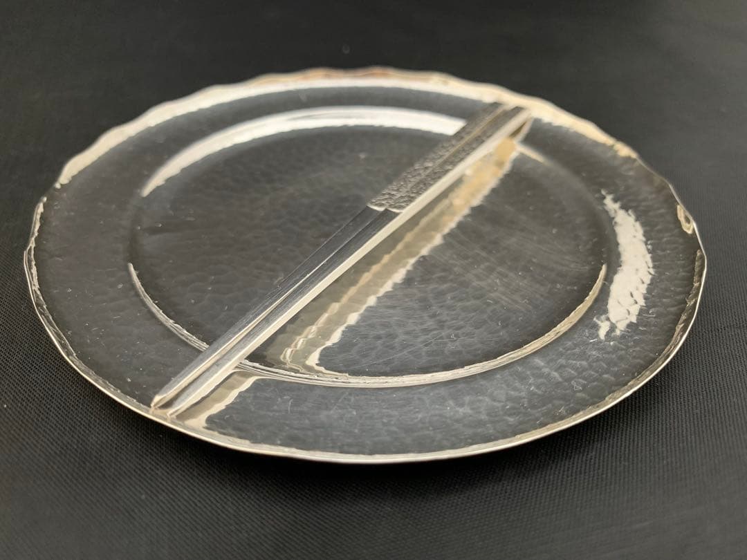 silver 純銀 品位999 総重量51g 銘々皿 豆皿 菓子ピック