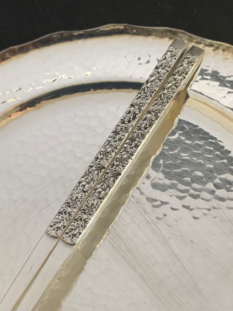 silver 純銀 品位999 総重量51g 銘々皿 豆皿 菓子ピック