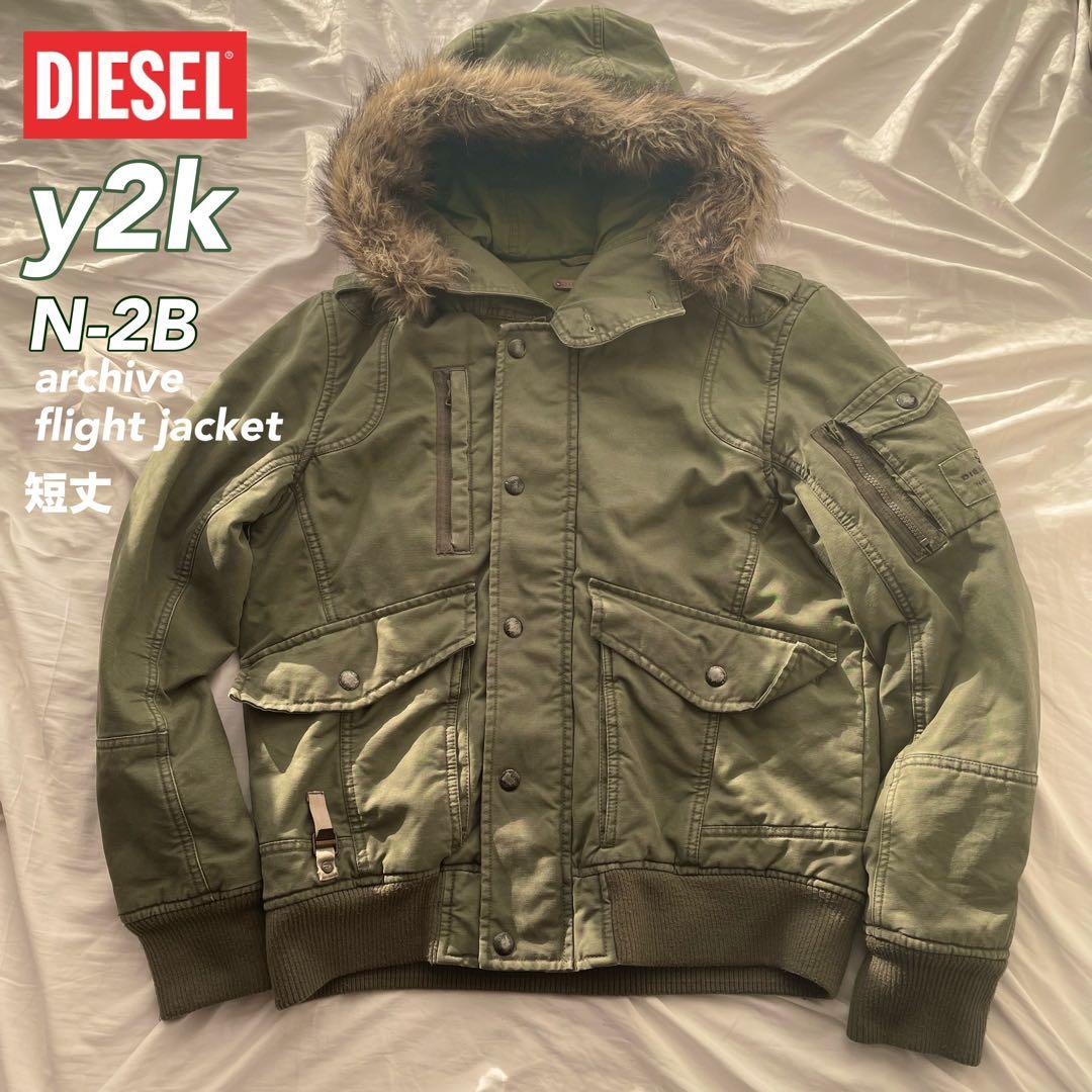 ジャケット・アウター DIESEL N-2B archive y2k flight jacket L