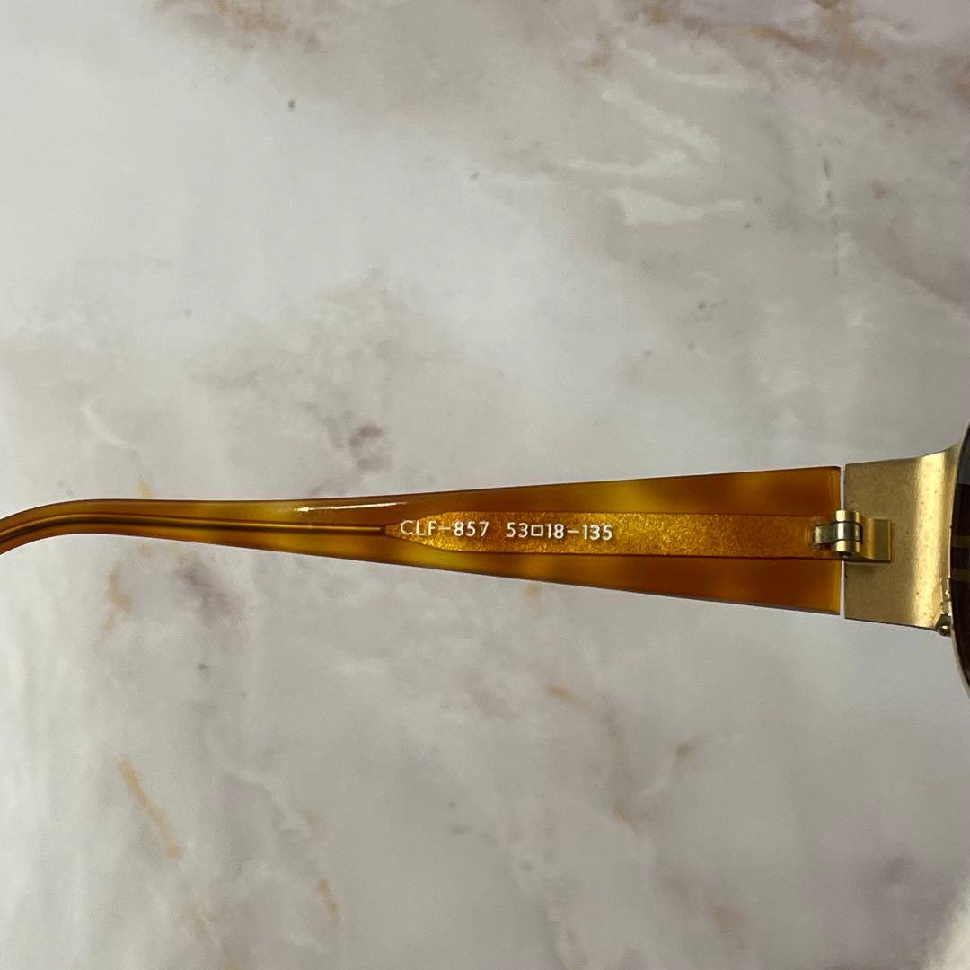 celine セリーヌ オーバル 鼈甲 y2k アンティーク レトロ サングラス