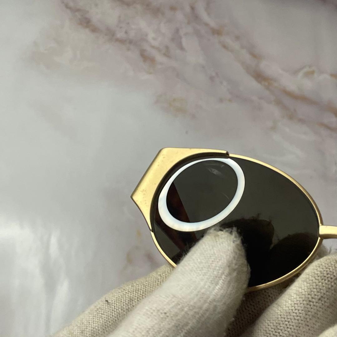celine セリーヌ オーバル 鼈甲 y2k アンティーク レトロ サングラス